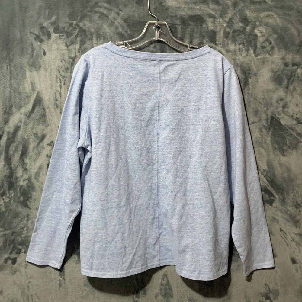 Ridgecut T-Shirt Women XL Blue Heathered Pocket Long Sleeve RC11011 EUC - Picture 3 of 15